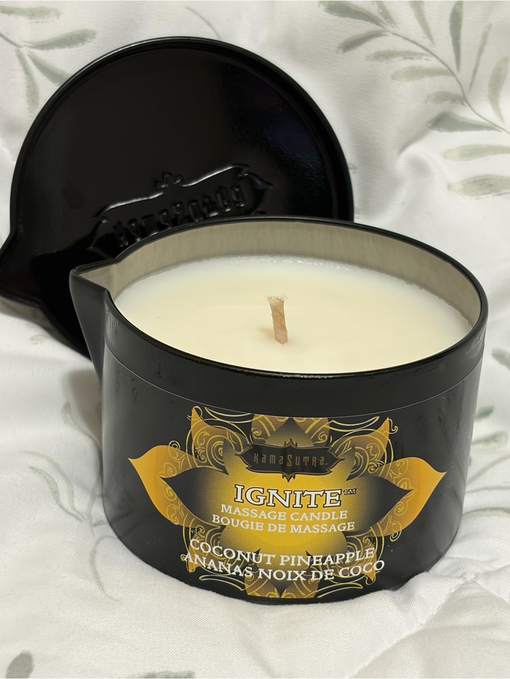 Kama Sutra Ignite Massage Candle Skin Safe Coconut Pineapple BRAND NEW Sexy Gift